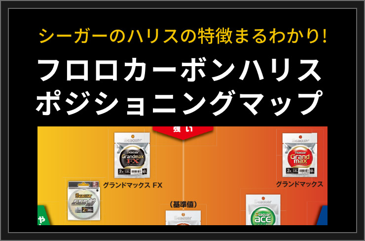 フロロカーボンハリス ポジショニングマップ